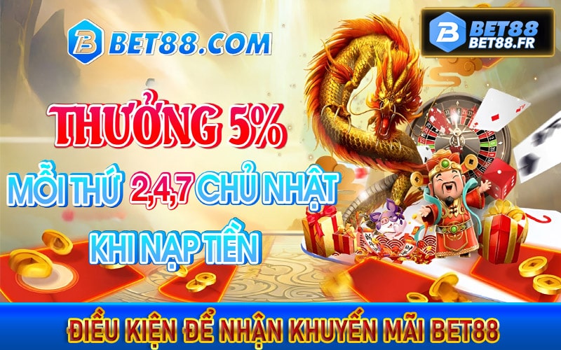 Các điều kiện để nhận khuyến mãi bet88 tân thủ cần biết 